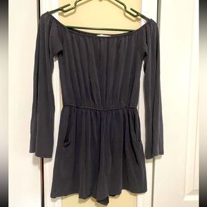 Long sleeves romper with pockets